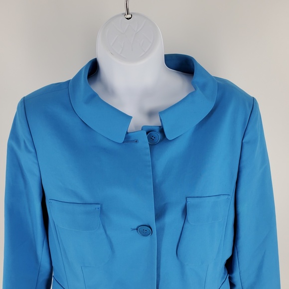 Lafayette 148 New York Button Front Blazer Jacket - Picture 4 of 12